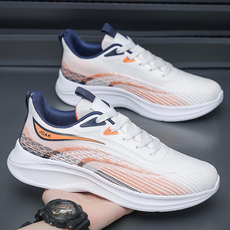Increase Size Cost-effective Casual Comfort Indoor and Outdoor Grip Elastic Sneakers Men's Mesh Breathable Sneakers Comfortable