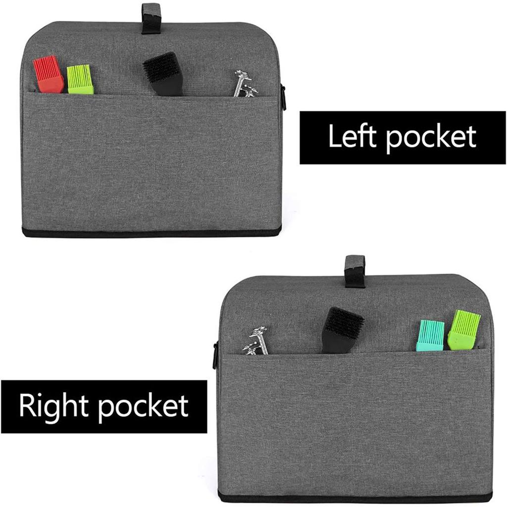 Staubschutzhaube für Ninja Foodi Grill, robuste Küchenstaubkappe mit Aufbewahrungstaschen, wasserdichte Staubschutzhaube für Haushaltsgrills und Toaster