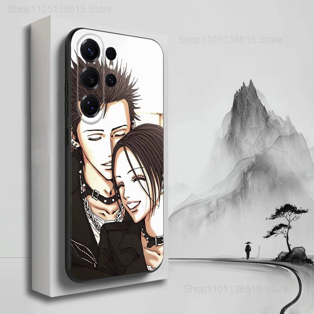 Anime N-Nana O-Osaki Cute  Phone Case For Samsung S25,S24,S23,S22,S21,S20,S10,S9,Ultra,Plus,Lite,FE,Soft Silicone Black Cover