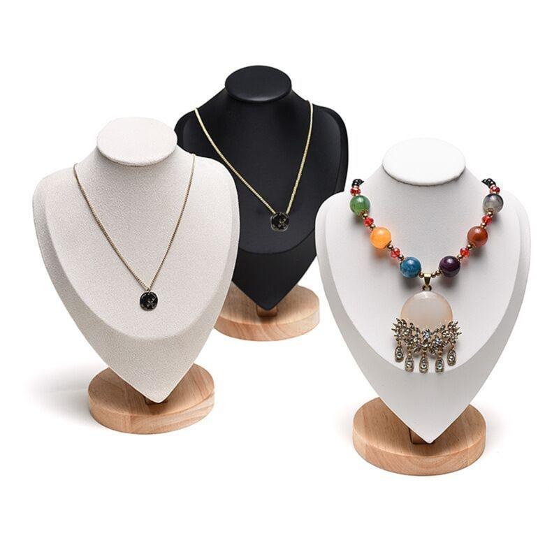 Set of 3 Soft Touch Velvets Jewelry Presentation Rack Enhances Visual Appeal Suitable for Various Jewelry Showcasing
