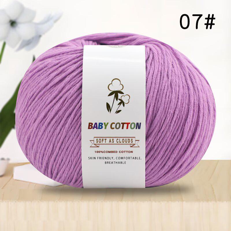 Pure Xinjiang Cotton Yarn for Children's Knitting and DIY Crochet Projects