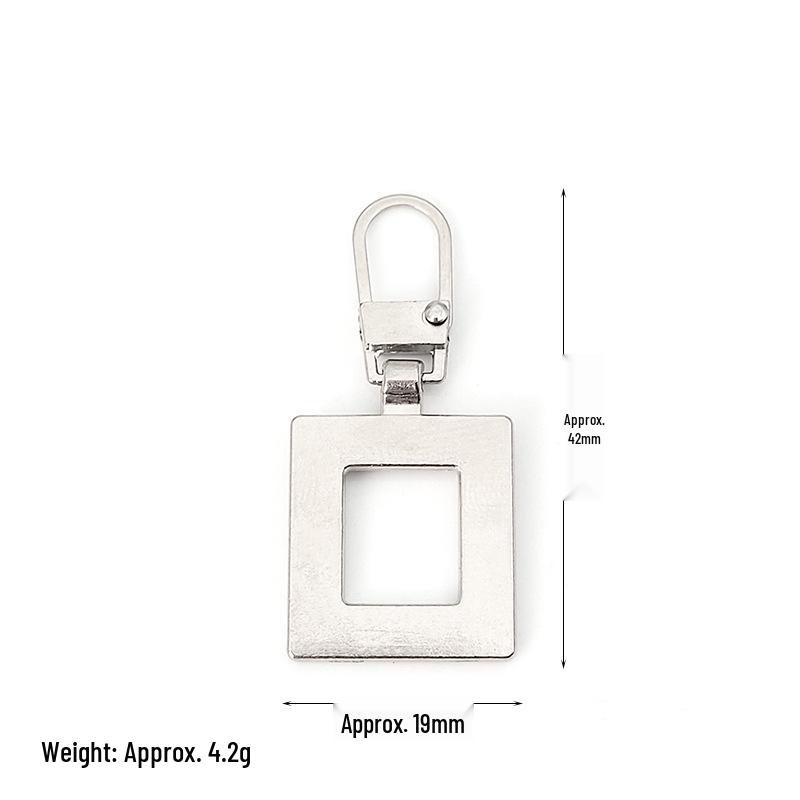 Detachable Metal Zipper Pull Tab Accessory for Bags, Shoes, and Clothes Repair