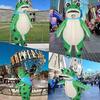 Inflatable Frog Costume Funny Full Body Blow Up Cosplay Costume Suit for Adult Halloween Party Costume for Adult Role Play
