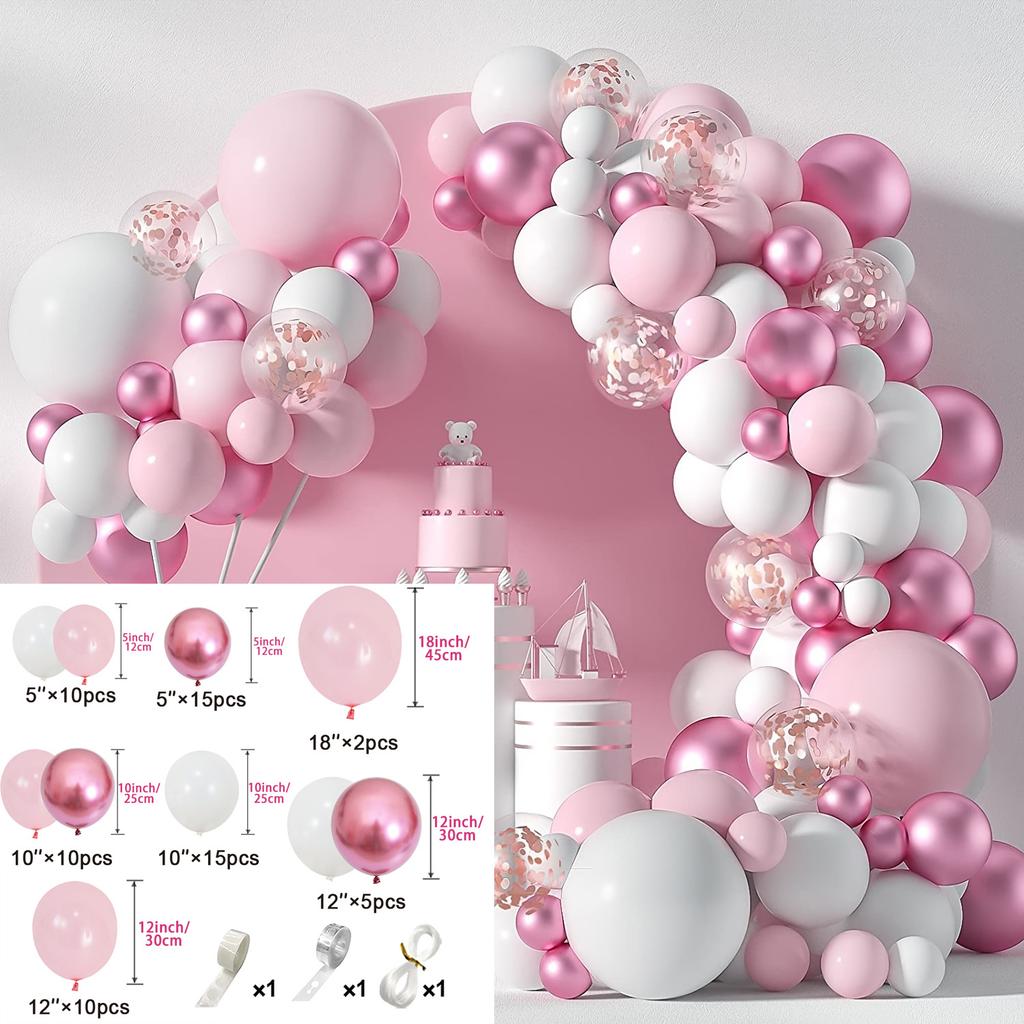 Dekoracje na Baby Shower Ujawnienie Płci Różowe i Niebieskie Balony Łuk Zestaw Akcesoria Imprezowe Chłopiec czy Dziewczynka Revelacion Genero Tło 131