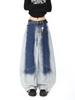 Women's Autumn Retro Gradient Wide-Leg Jeans