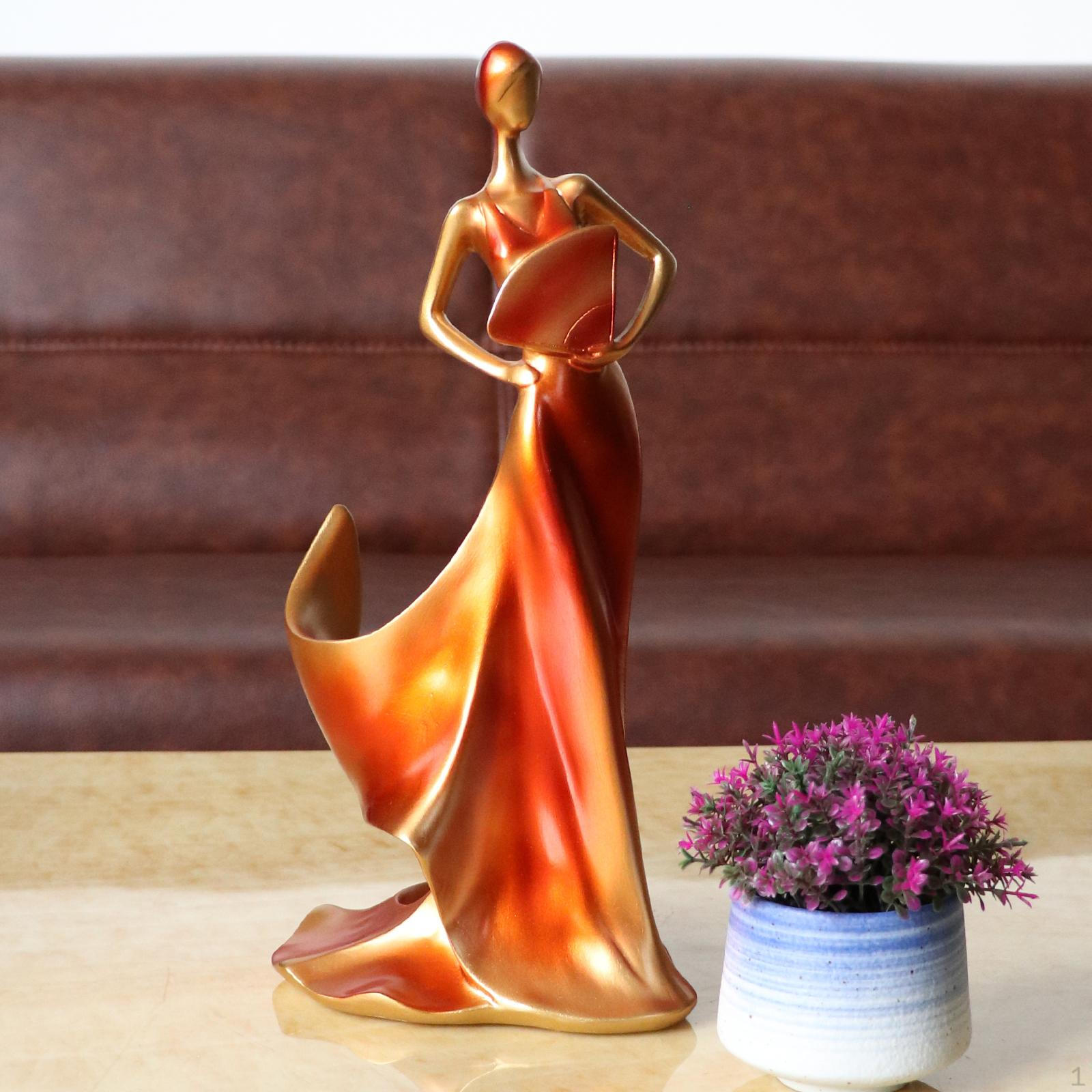 

Украшение стойки, статуэтка красоты, поделки из смолы, кухонное украшение, держатель для одной бутылки красный