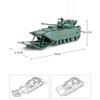 1/72 Giocattoli di Armi Militari Esercito Veicoli Corazzati Carro Armato Cannone Semovente Camion Camion Camion Assembla Puzzle Giocattoli Modello Moderno