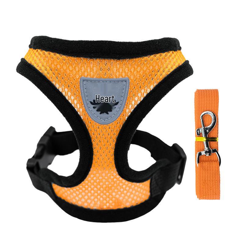Pet Outdoor Vest-Style Dog Harness, Leash, and Collar Set