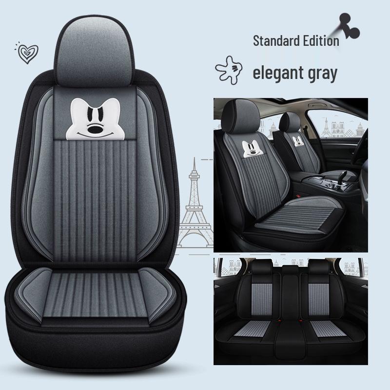 Infiniti QX60/QX30/QX70 Linen Cartoon Car Seat Covers – All-Season, Full Surround Design