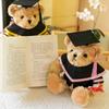 Bachelor Hat Doctor Cap Graduation Bear Doll Cute Bear Animal Doll  Birthday