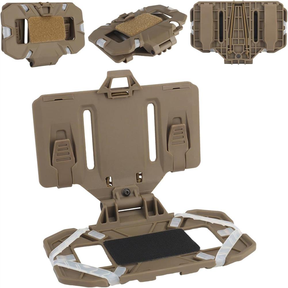 Porta telefono per Plate Carrier Gilet Porta telefono Pieghevole MOLLE Pannello porta telefono per navigazione Per dimensioni schermo 4.7"-6.7"