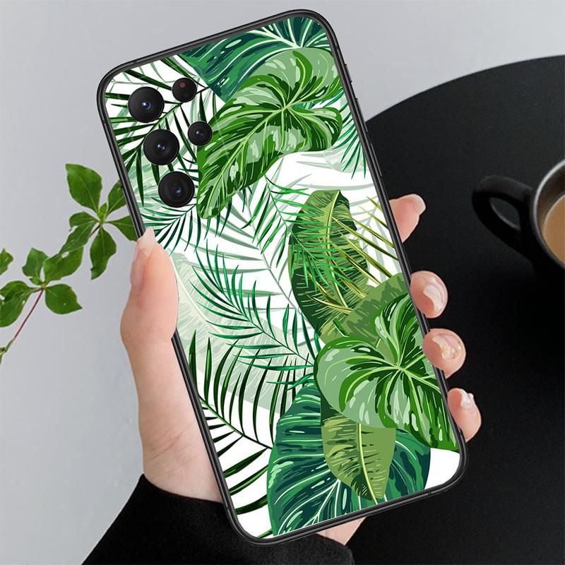 Palm Tree Leaves Phone Case For Samsung A52S A21S A33 A23 A13 A14 A32 A52 A53 A54 A51 A71 M51
