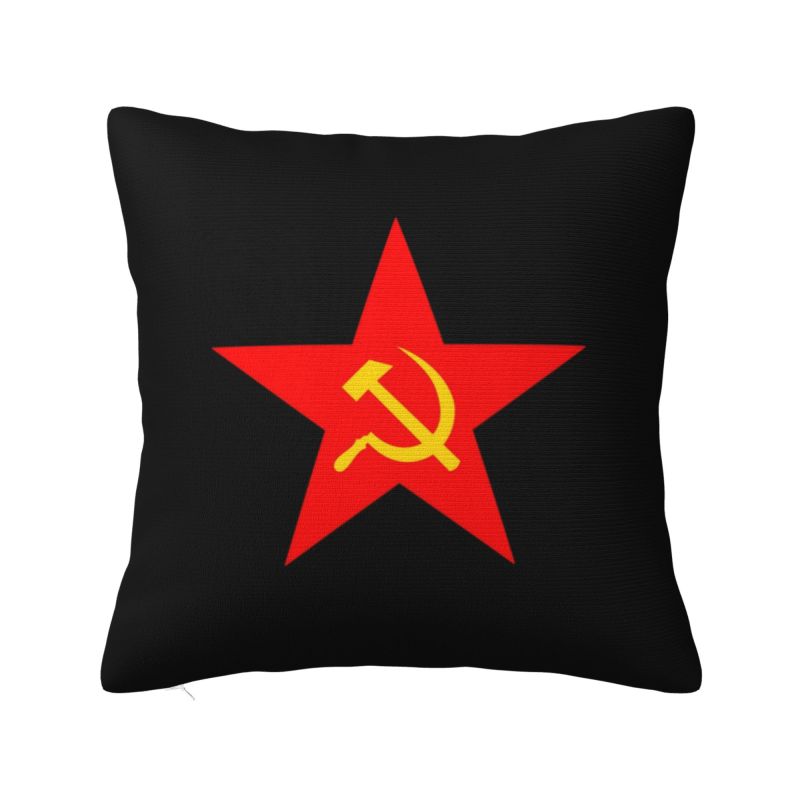 Custom Heartbeat Rossia Russia Cccp Cushion Cover 40X40Cm Ussr Velvet Luxury Pillow Case