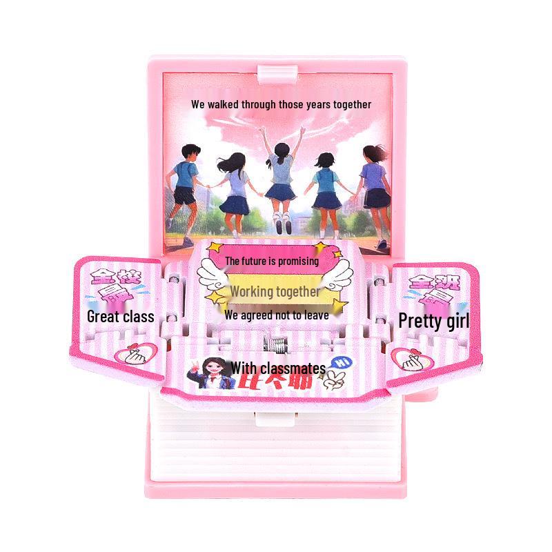 

3D Pop-Up Backpack Campus Keychain Pendant - Creative Toy and Small Gift