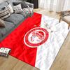 Olympiacos F.C. Flanellmuster Quadratischer Teppich, Läufer, Teppich für Wohnzimmer Schlafzimmer Sofa Spielzimmer Dekoration, Rutschfeste Fußmatte