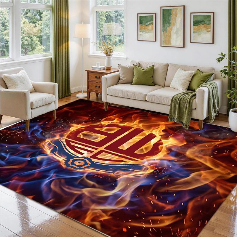 Bolton Wanderers FC Design Crystal Velvet Rug Soft Decorative Mat for Bedroom Entrance