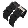 23mm Silicone Watch Strap for Luminox Military 7251 3050 Watch Band Silver Black Buckle Waterproof Bracelet Accessories