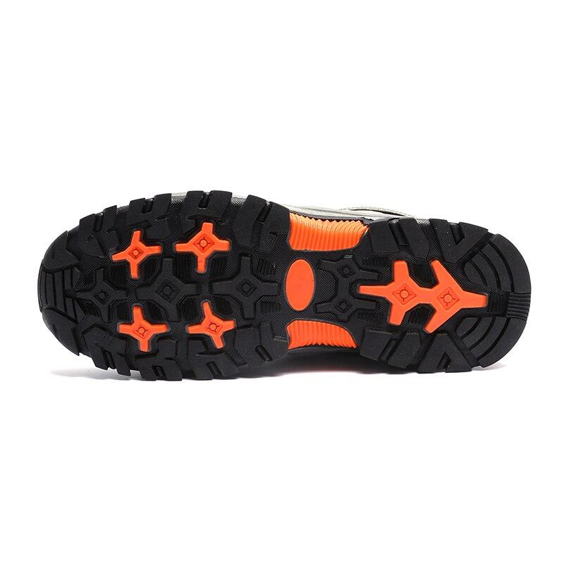 Men High Top Hiking Shoes Durable Waterproof Anti -Slip Outdoor Climbing Trekking Shoes Military Tactical Boots