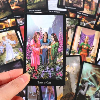 Hexen-Tarotkarten Englische Brettspiele Wahrsagerei Prophezeiung Multiplayer-Spiele