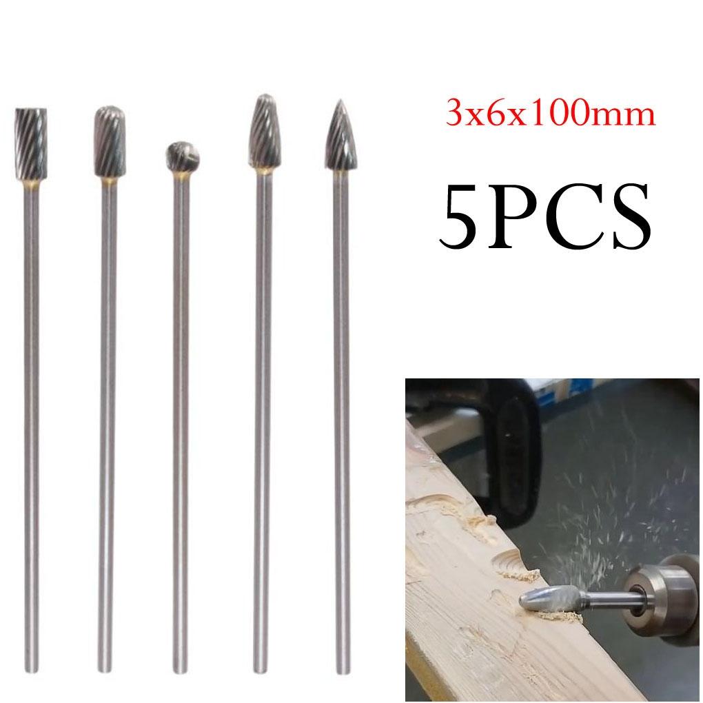 3mm Shank Diameter Milling Cutters Rotary Tools Set Solid Carbide Burrs