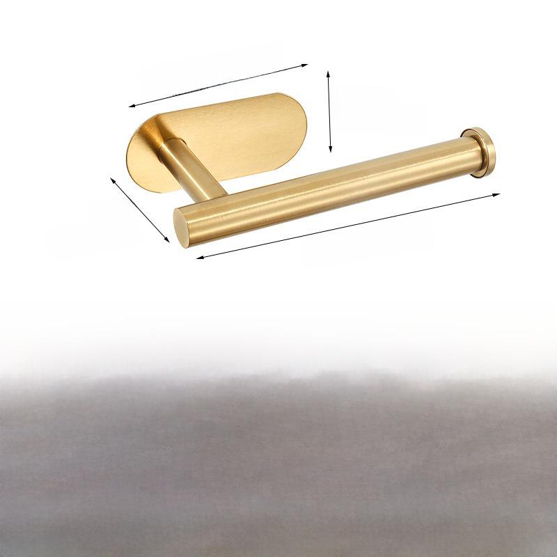 Suport de Hârtie Igienică din Oțel Inoxidabil, Montat pe Perete Fără Găuri