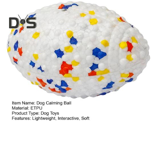 The Mellow Dog Calming Ball for Anxiety Relief Lightweight Pet Chew Toy Interactive Fetch Toy for Emotional Support