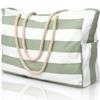 Women's Handbag Large Capacity Stripes Tote Pouch for Women Foldable Beach Bag Waterproof and Sand Resistant Travel Bag
