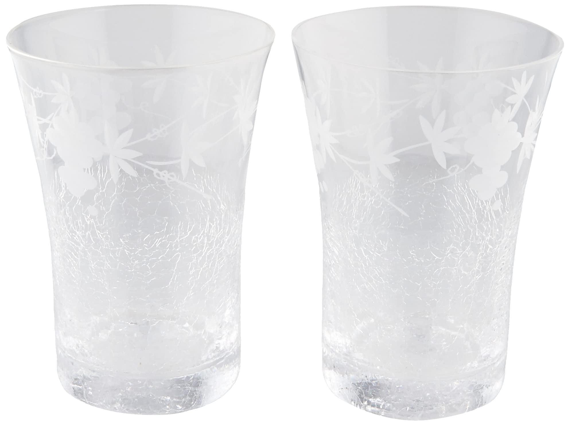 

Tajima Glass Hanayuki Free Cup Pair
