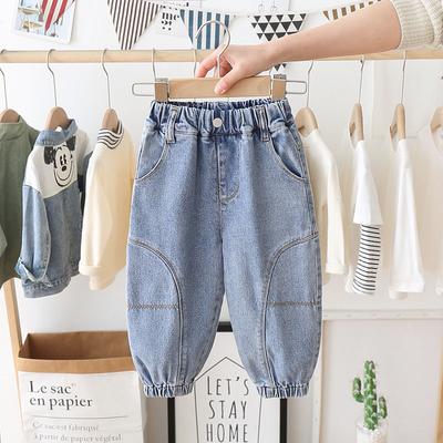 Boys Jeans Spring and Autumn Children's Pants Carrot Pants Casual Pants Drawstring Pants Children's Trousers