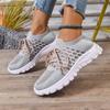 Plus Size Shoes for Men 36-44 Autumn Fashion Lace Up Platform Wedges Mesh Breathable Comfortable Non-slip Casual Sneakers