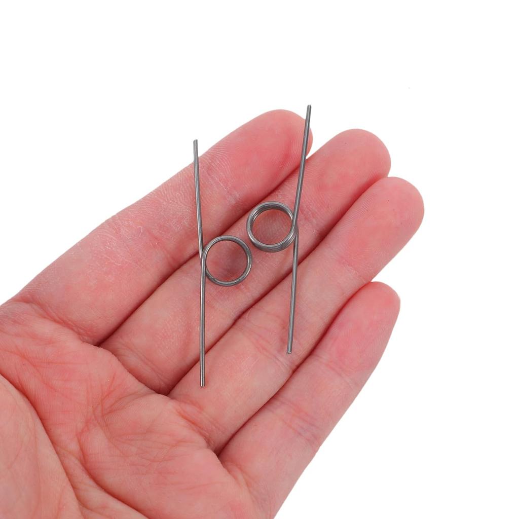 NUOLUX 10-Piece Silver Stainless Steel Torsion Springs for Trash Cans, Bucket Lids, and Can Lids, 10mm Outer Diameter