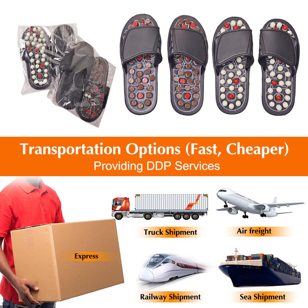 Plantar Fasciitis Relief Foot Massager, Acupressure Slippers Slides for Men Women