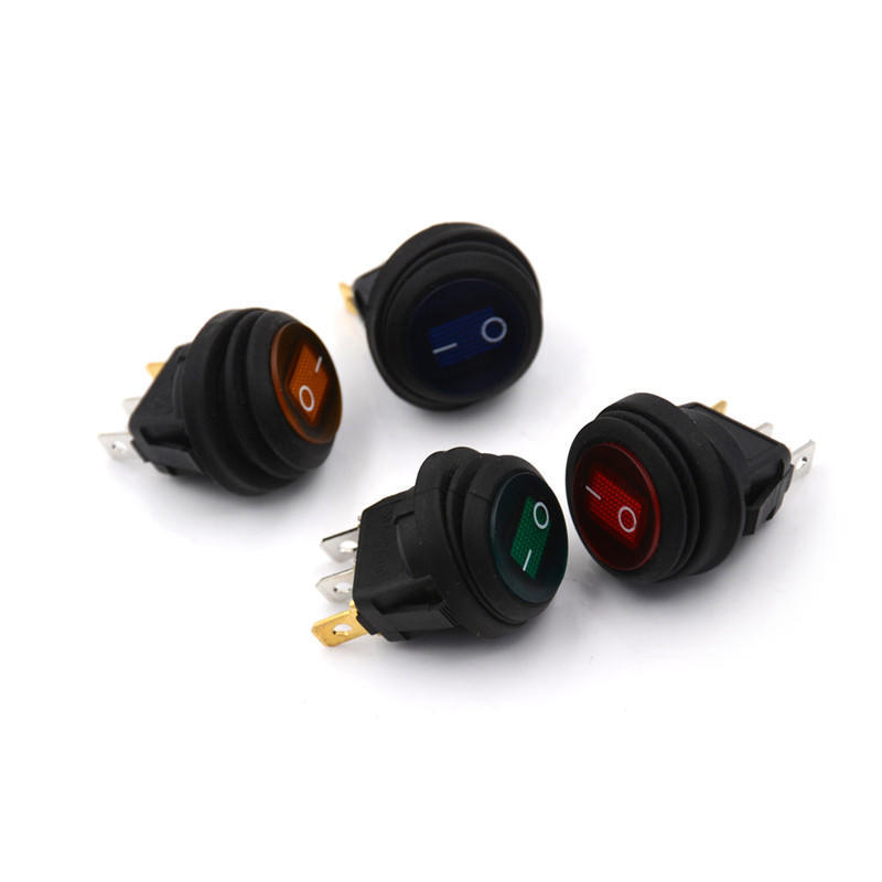 

Waterproof Round On/Off Rocker Switch Car Auto Boat Spst Marine 12V красный