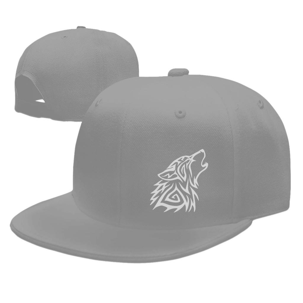 NGG-333 Adult Snap-Back Caps,Tribal Wolf Howl Adjustable Hip Hop Flat Brim Baseball Cap …