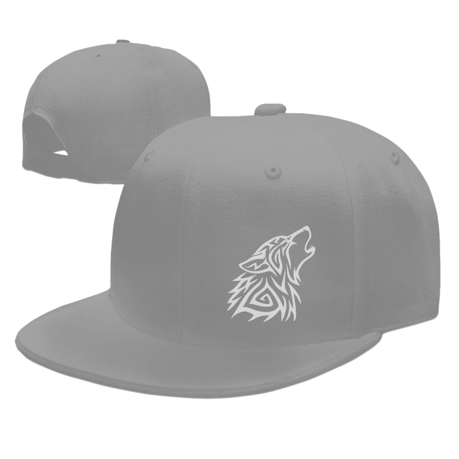 

NGG-333 Взрослые кепки Snap-Back, Племенной Воющий Волк, Регулируемая Хип-Хоп Бейсболка с Плоским Козырьком …