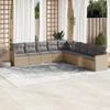 VidaXL Garden Lounge Set with Cushions 9 Pcs, Patio Sofas, Patio Furniture Set, Outdoor Furniture, Mix 3226059