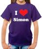 I Love Simon - Kids T-Shirt - TV Show BGT Cowell Talent Britains