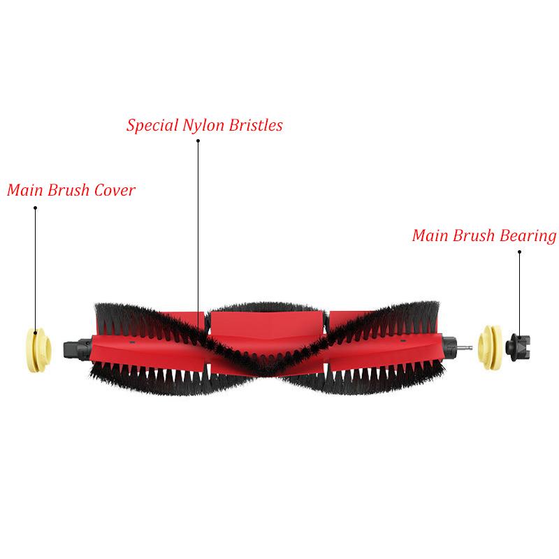 Passend für Roborock S5 Max / S50 / S51 / S55 / S6 MaxV Pure / Xiaomi 1S SDJQR03RR Haupt- Seitenbürste Hepa-Filter Mopptücher Ersatzteil