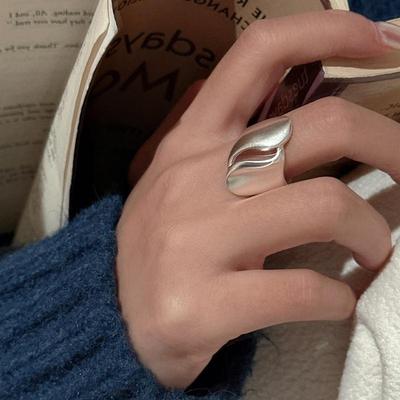 1pc Matte Vintage Finger Rings for Women Couples Simple Classic Party Gift Jewelry Accessories Prevent Allergy