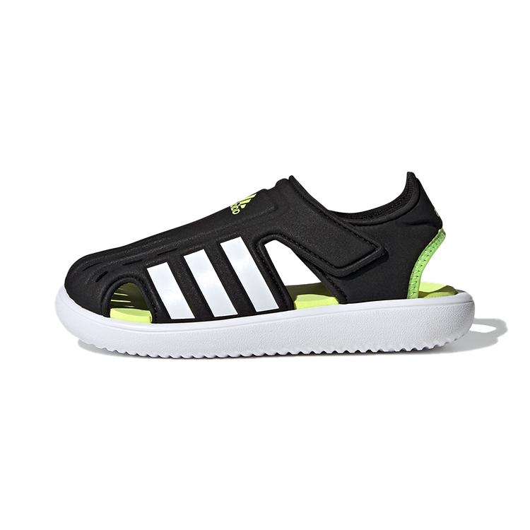 

новые детские сандалии Adidas Water C, дышащие, черно-белые, для детей 3-7 лет 33