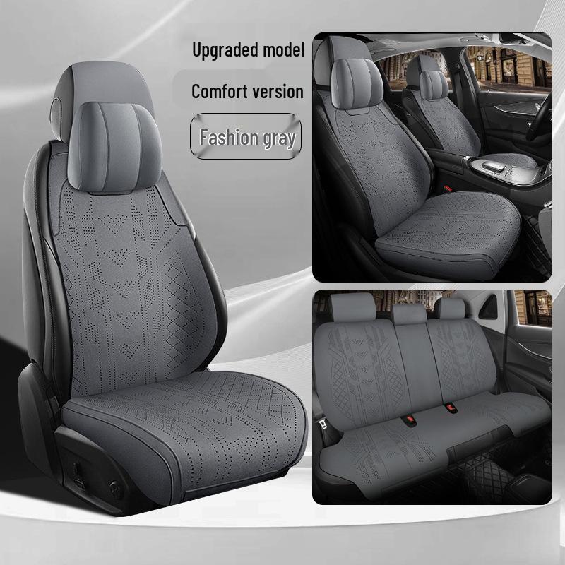 Geely Galaxy L7 Suede Seat Cushions & Covers - Long Teng MAX Asian Games Edition