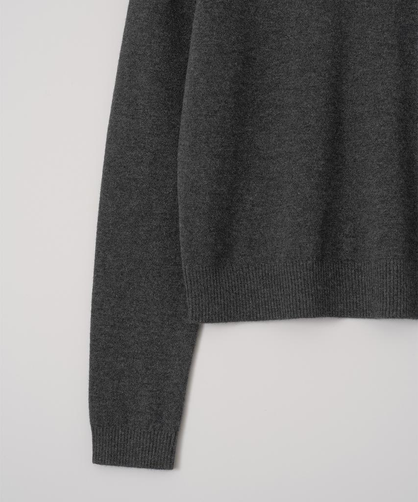 ANOTHER OFFICE WOMEN W. Libre Wool Basqueshirt (Charcoal)