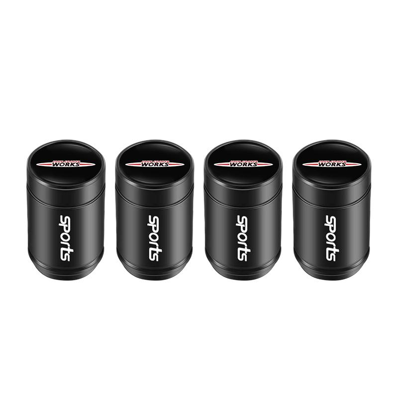 4Pcs Aluminum Alloy Car Tire Valve Cap Auto Wheel Accessories For MINI Cooper S Works JCW R55 R56 R53 R60 R61 F54 F55 F56 R50