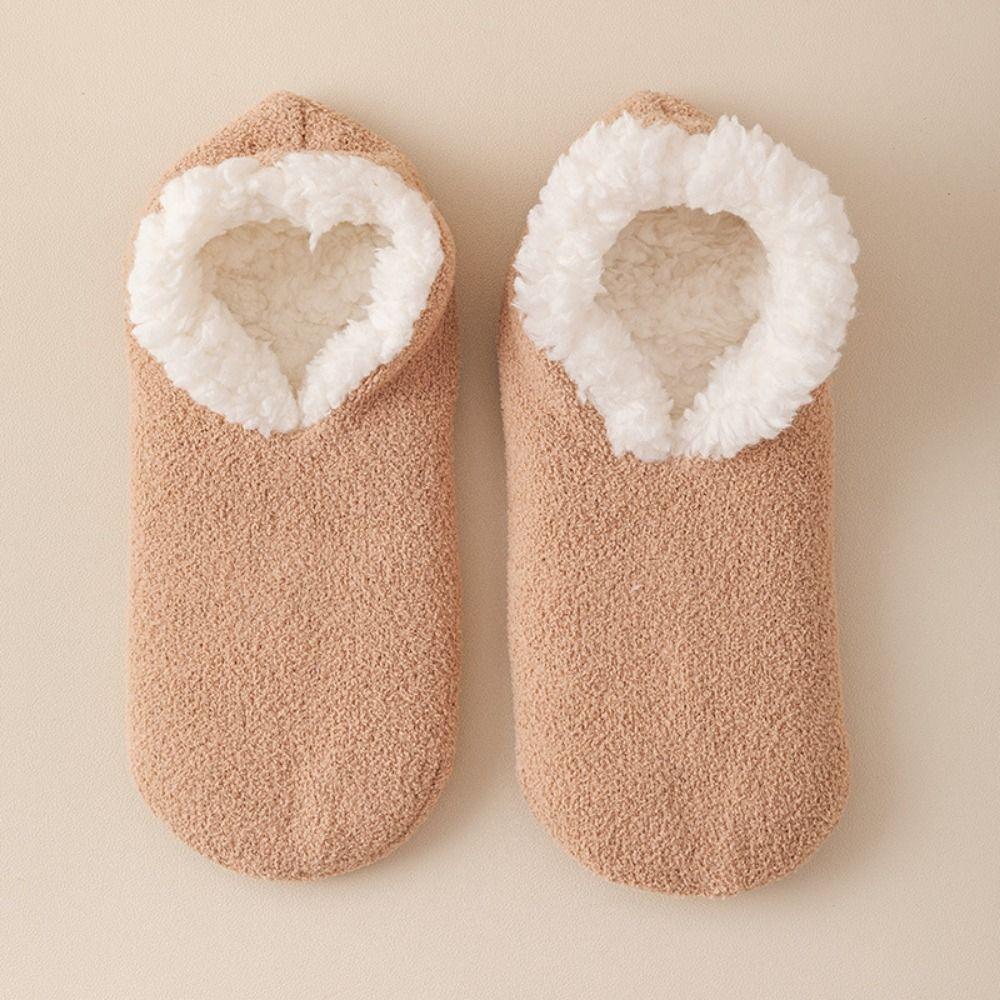 Non-slip Bottom Lamb's Wool Socks Thickened Winter Warm Sock Lamb Fleece Socks Living Room