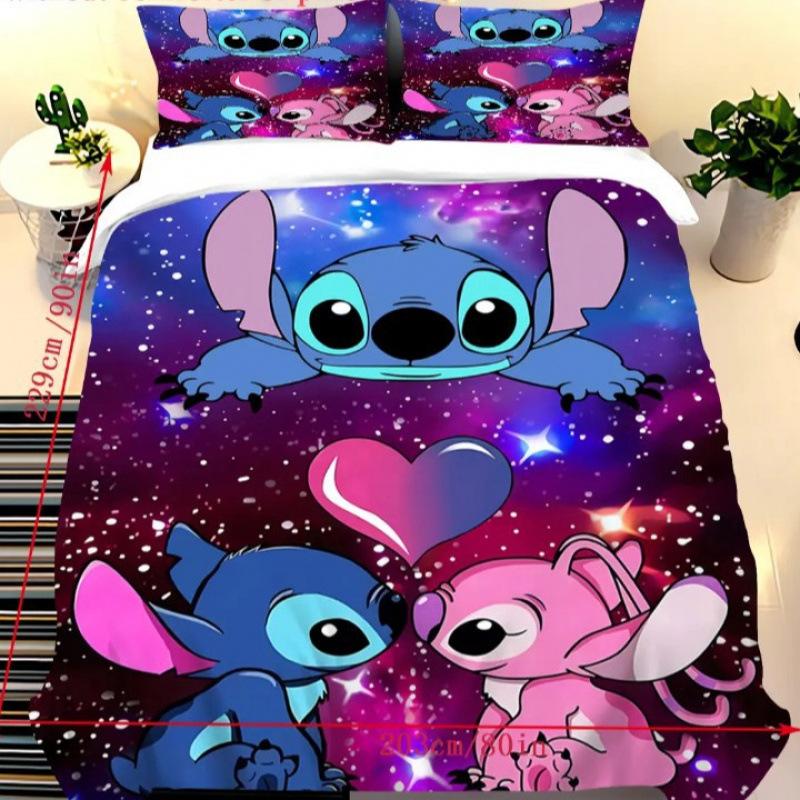 Cartoon Digital Print Bedding Set - 3 Piece 135*200cm