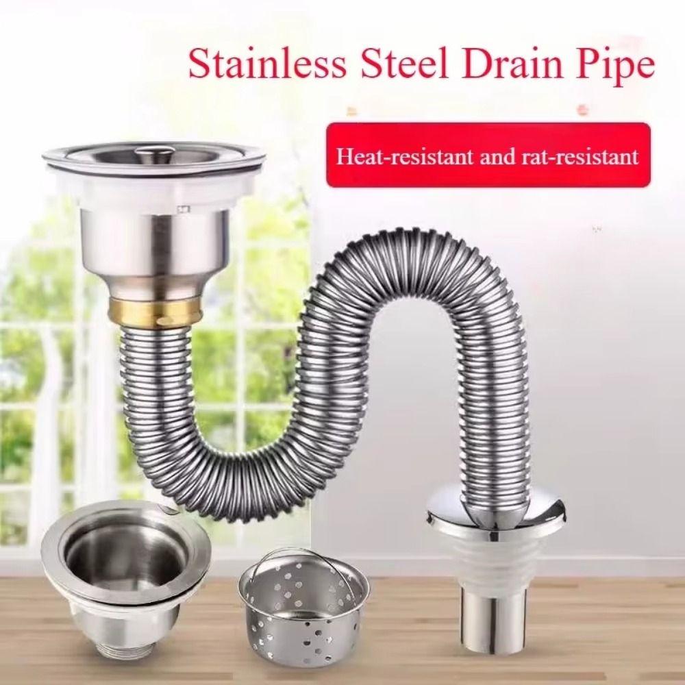 Deodorant Kitchen Sink Drain Pipe Anti Rat Bite Sewer Fast Drainage Kit  Plumbing Repair