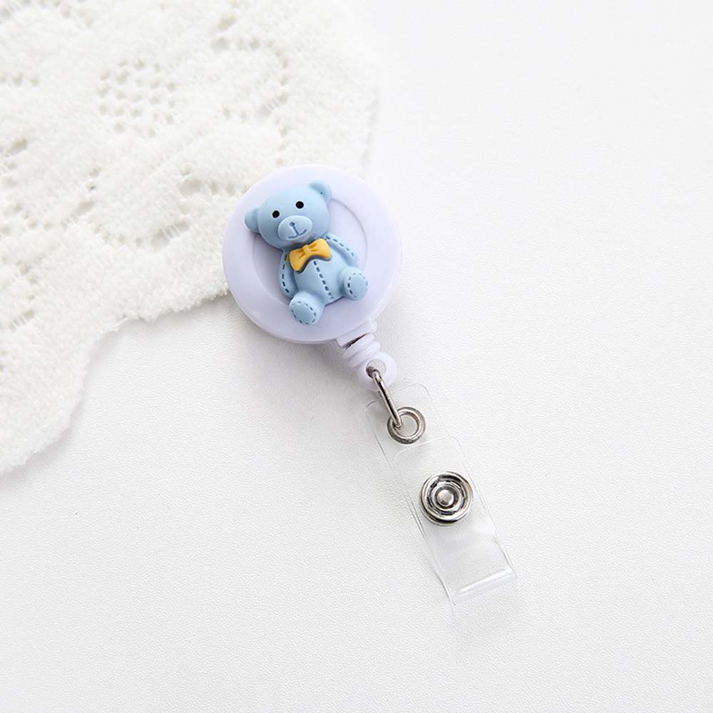 Buckle ID Name Holder Retractable Badge Reel ID Badge Holder Clip Credit Card Holder Clip