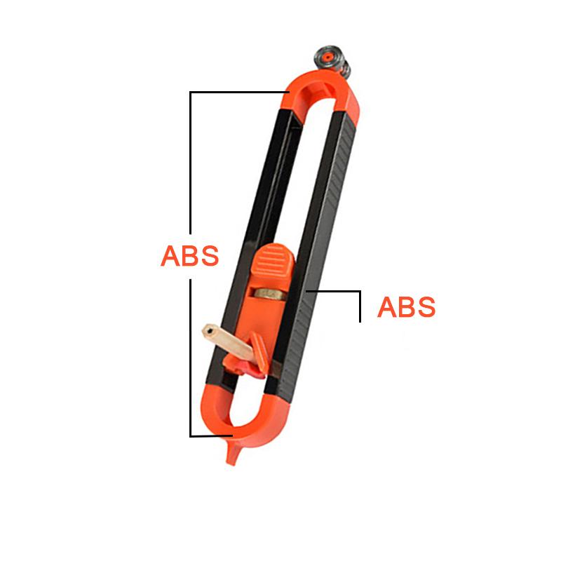 Profil-Anreißlineal, Konturenlehre mit Verriegelung, einstellbare Verriegelung, präzise Messlehre für die Holzbearbeitung, vielseitiges Messwerkzeug