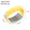 Stainless Steel Garlic Press & Peeler - Manual Ring-shaped Masher & Mincer Tool for Kitchen Use