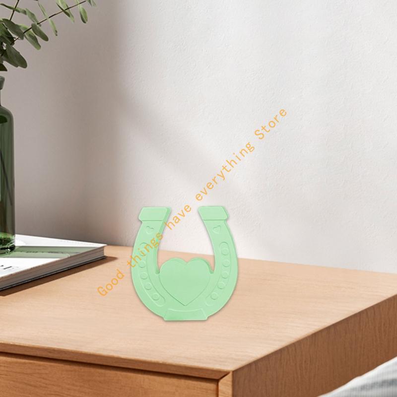 Multipurpose Silicone Mould for Creating Heart Shaped Horseshoe Figurines Suitable with Plasters Materials Easy Cleaning 55KF